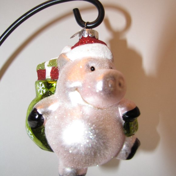 Celebrations Radko Xmas Ornament Santa Pig Gifts - Picture 5 of 7